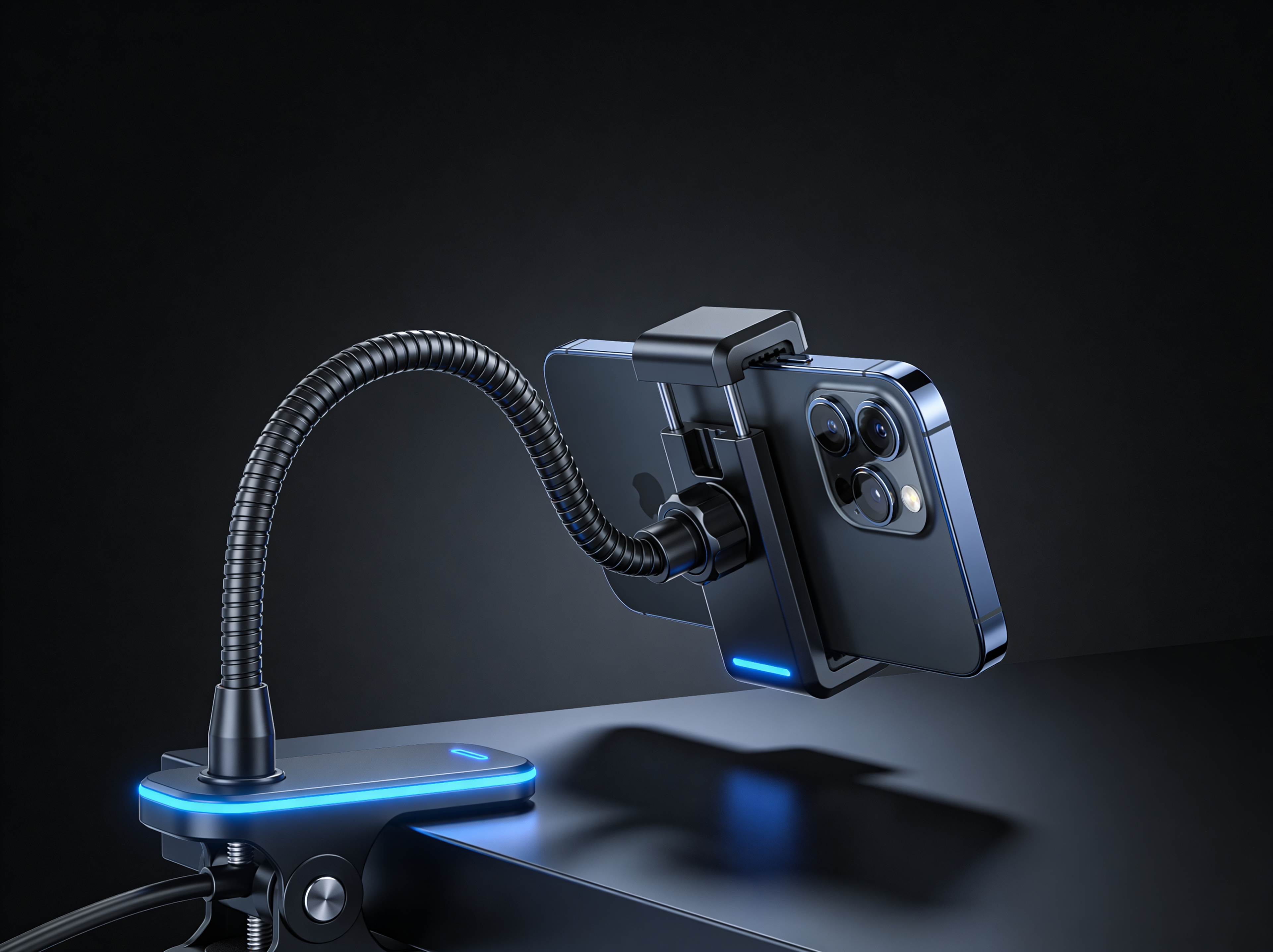 Lazy Goose Neck Mobile Phone Holder. 360° Rotating Long Arm Bedside Table Mobile Phone Holder Phone Accessories  Phone Grip